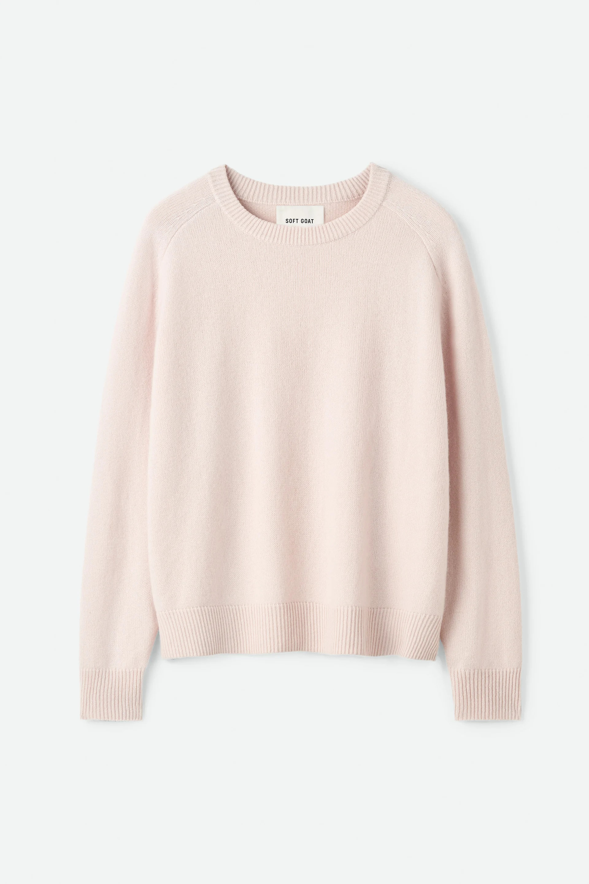 Boyfriend crewneck - Crewnecks - Powder | Soft Goat | Soft Goat