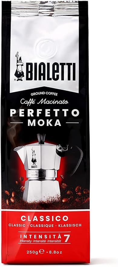 Bialetti Caffe Italian Roasted - 8.8 oz Espresso Ground Coffee - Classico Perfect for Moka - Inte... | Amazon (US)
