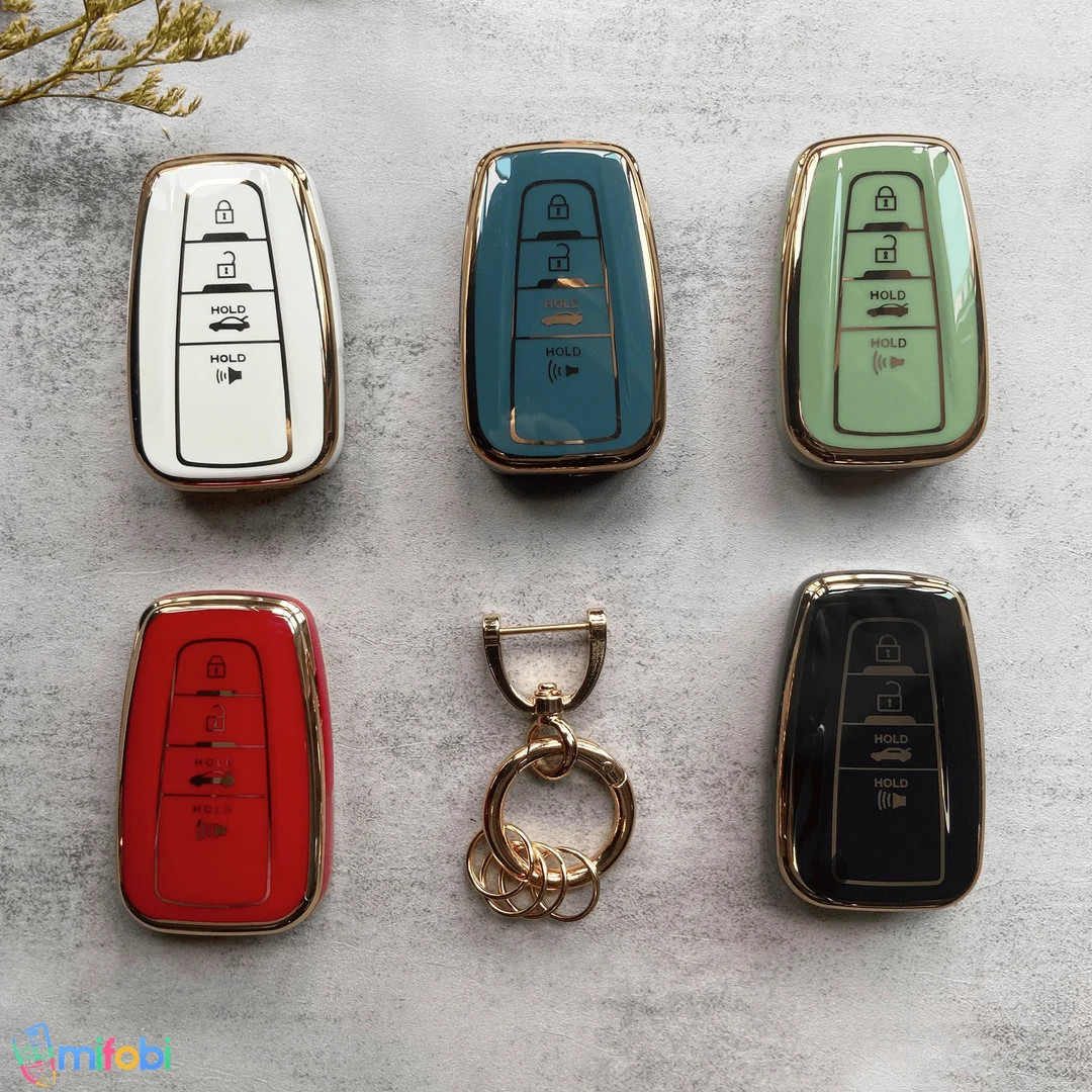 Key Fob Cover Case for Toyota Highlander Rav4 Camary CHR Corolla Avalon Prius Smart Key | Etsy (US)