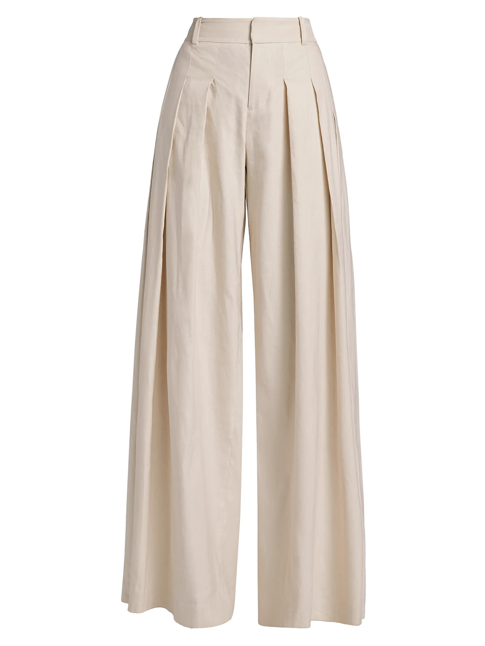 Simon Linen-Blend Wide Leg Pants | Saks Fifth Avenue