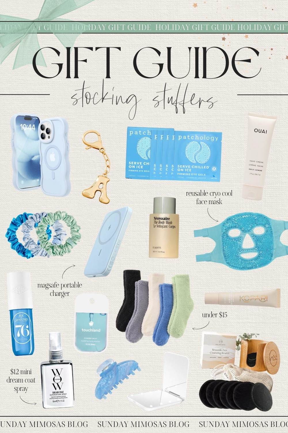 Christmas stocking stuffers for her! 🎁✨ Here are some of our favorite affordable gift ideas for women!

Stocking Stuffers Ideas
•Touchland hand sanitizer mist
•Lip balm and body care
•AirPods cases
•Bubble letter keychain
•Cozy fuzzy socks
•Fabric shaver
•MagSafe portable charger
•Silicone phone case
•Reusable makeup pads
•Eye gels and face masks
•Hair bows and claw clips
•Compact mirror

More stocking stuffer gift ideas and Christmas gifts for her below!

All of our 2025 Christmas Gift Guides (with more details on the products) are on sundaymimosasblog.com 🎁

Christmas gift ideas for her, Christmas gifts for women, Christmas gifts for girlfriend, under $25 gifts, gifts under $25

#LTKGiftGuide #LTKHoliday #LTKCyberWeek