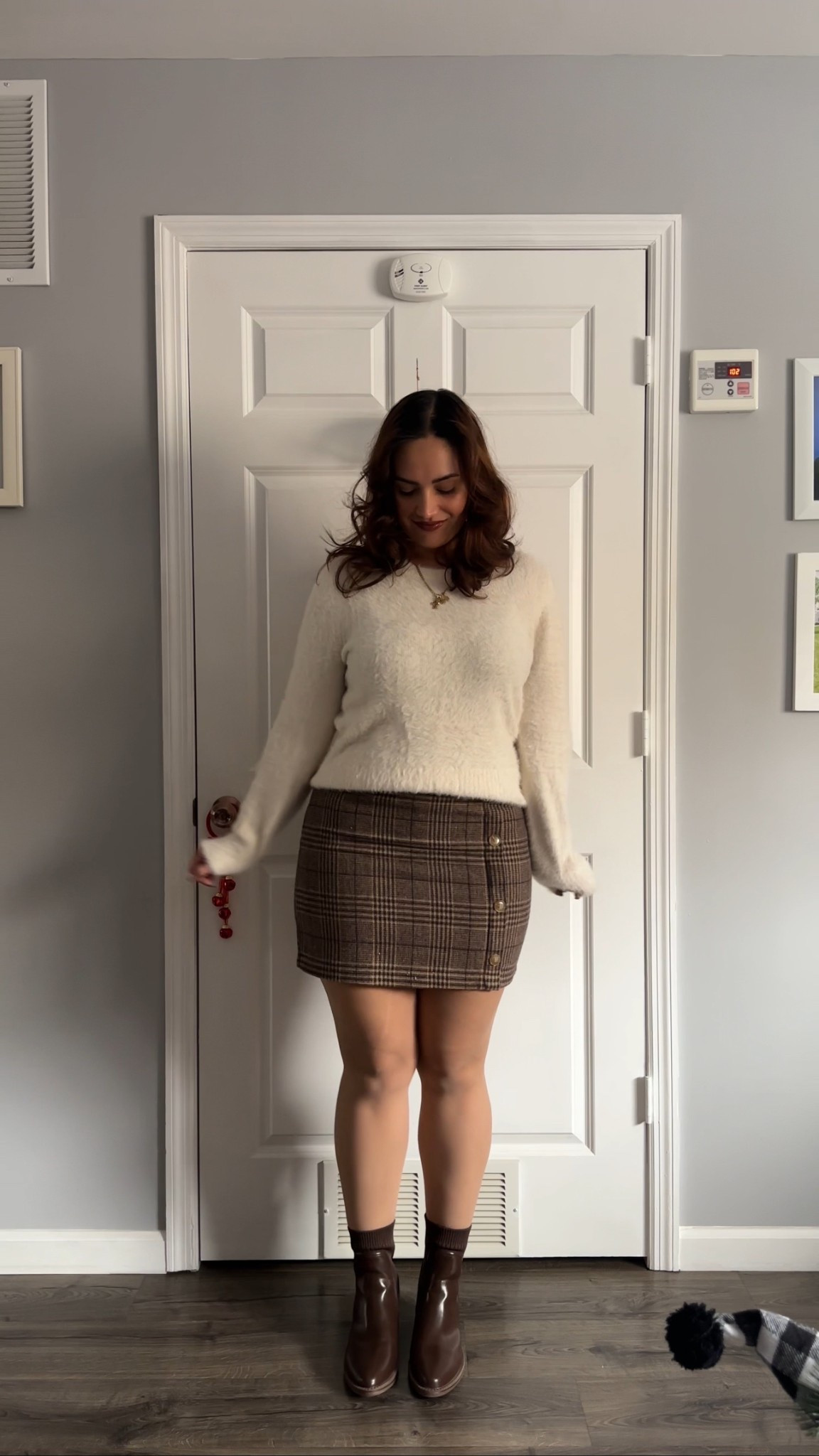 Thanksgiving outfits, Thanksgiving outfit ideas, Thanksgiving outfit Inspo, casual chic, chic style, effortless chic, effortless style, neutral style, beige aesthetic, midsize fashion, midsize style, affordable fashion, old navy style, old navy outfits, shein style, shein outfits, Amazon fashion, Amazon fashion finds, outfit ideas, outfit Inspo, minimal style, plaid mini skirt, fuzzy sweater, brown boots. 

#LTKSeasonal #LTKU #LTKHoliday