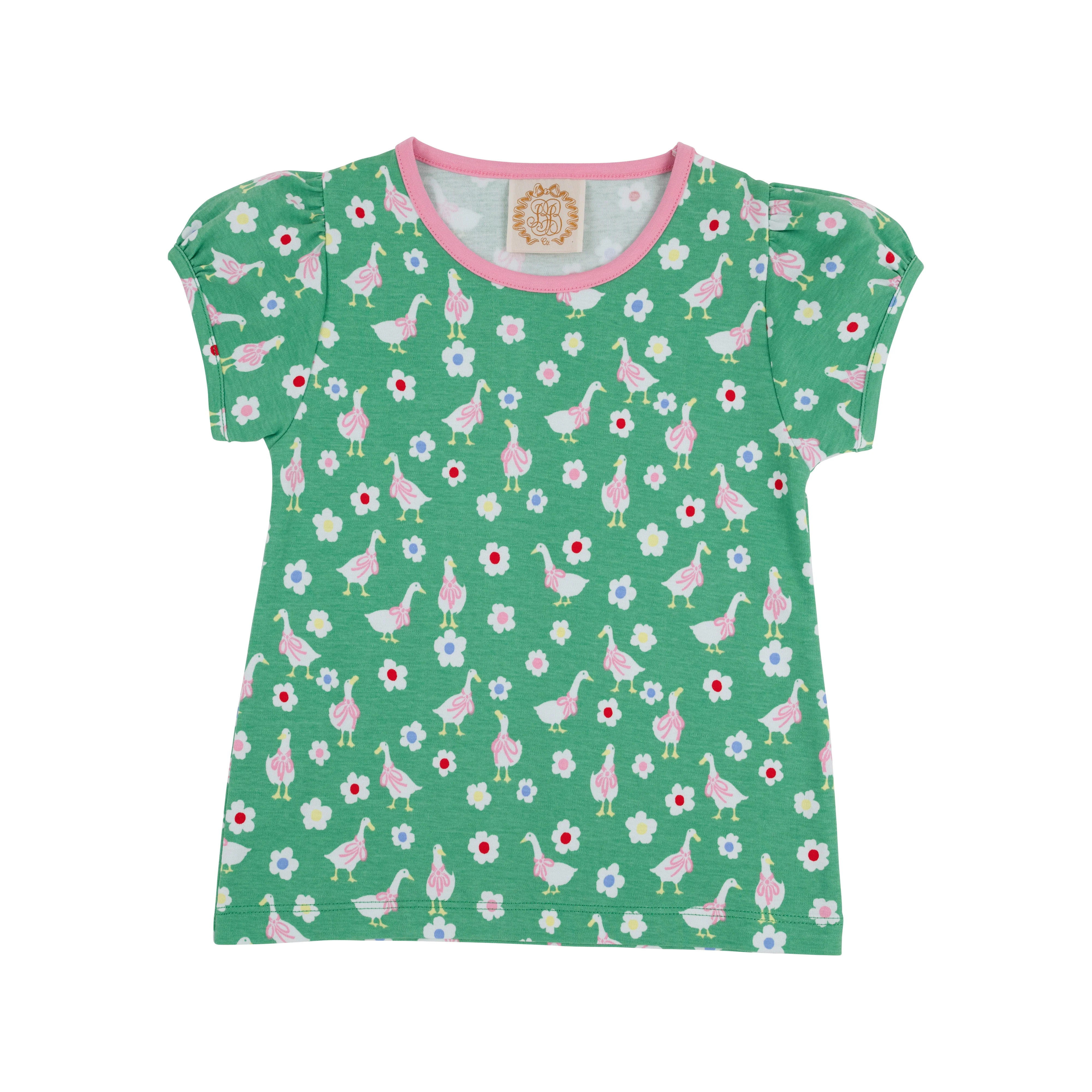 Penny's Play Shirt & Onesie - Darling Ducks with Hamptons Hot Pink | The Beaufort Bonnet Company