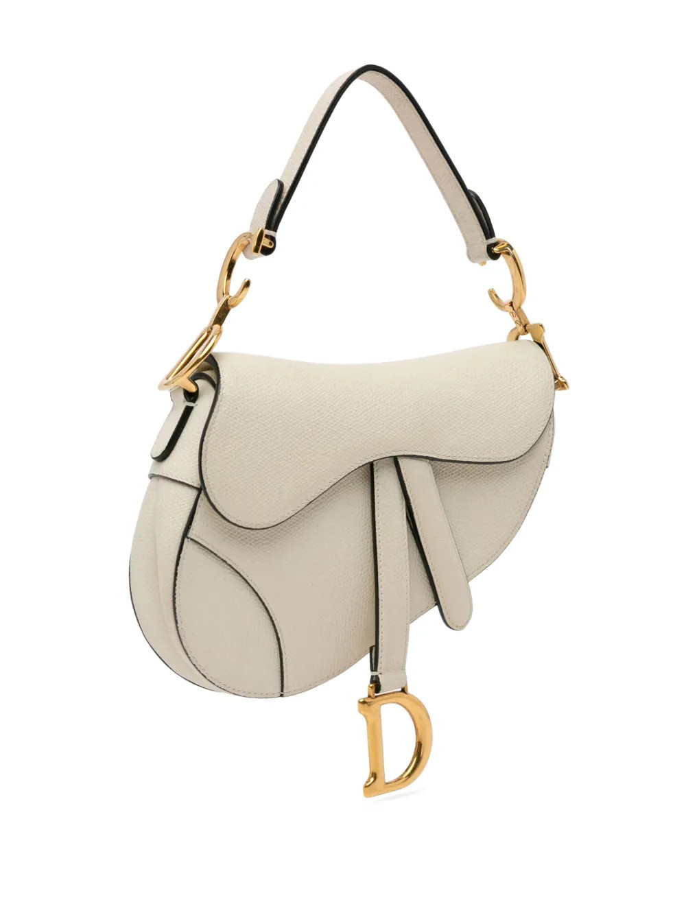 Christian Dior Pre-Owned 2018 Mini Leather Saddle Satchel - Farfetch | Farfetch Global