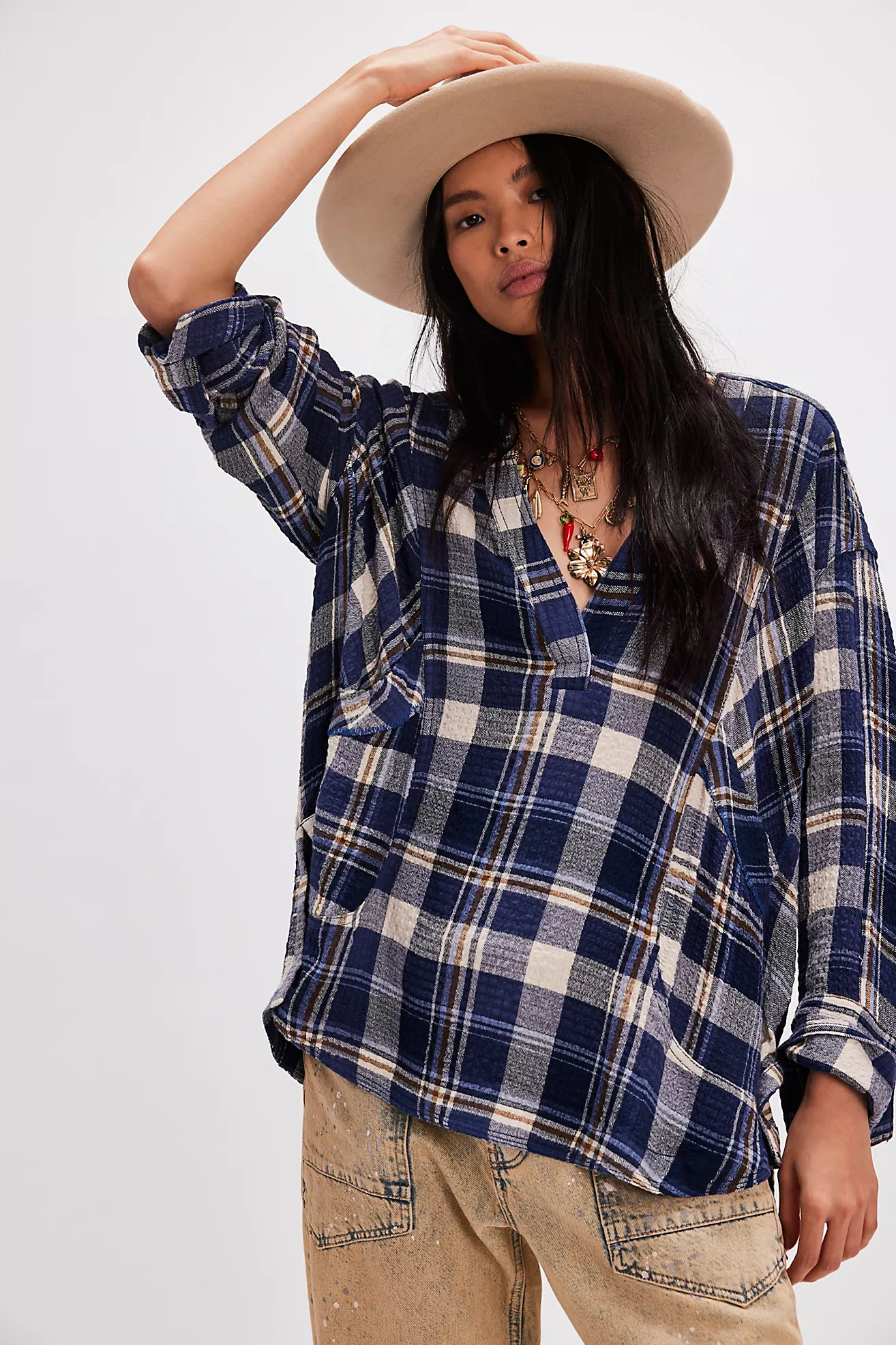 We The Free By The Shore Plaid Shirt | Free People (Global - UK&FR Excluded)