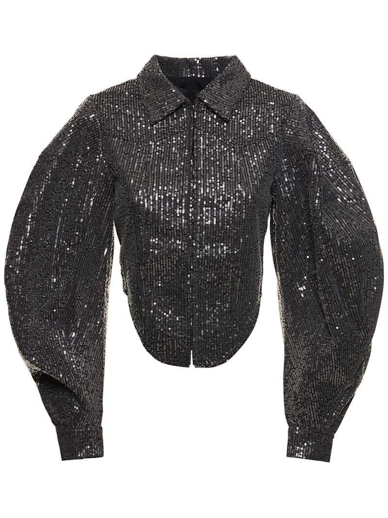Sequined twill jacket - Rotate - Women | Luisaviaroma | Luisaviaroma