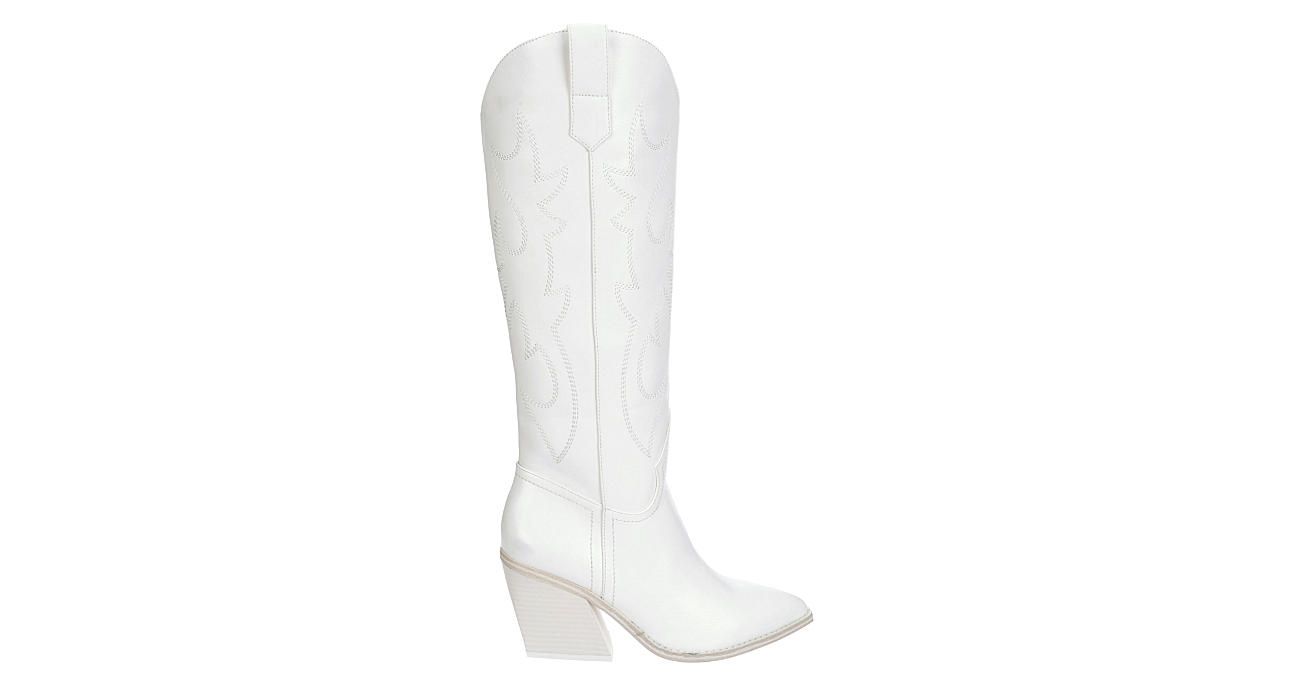 Madden Girl Womens Arizona Western Boot - White | Rack Room Shoes