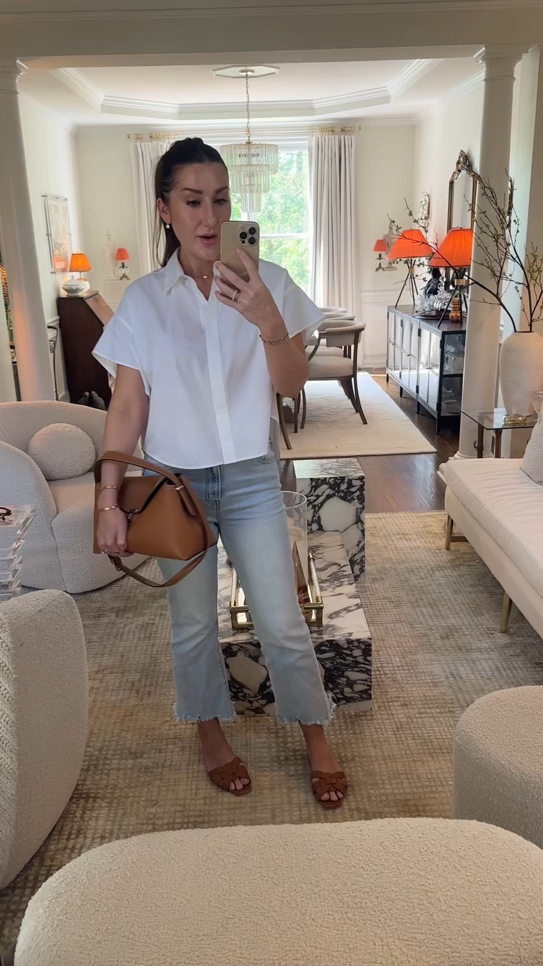 The perfect goes with anything top that looks put together 💫
Top (s) size down
Jeans stretchy and tts

#LTKootd