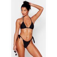 Womens Strappy Tie Side Bikini Bottoms - Black - 14, Black | NastyGal (UK, IE)