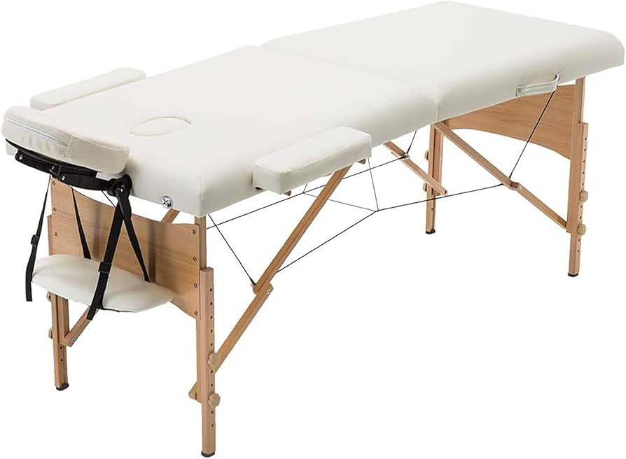 BestMassage Massage Table Portable Massage Bed Lash Bed 28 in Wide Spa Bed Hight Adjustable 2 Fol... | Amazon (US)