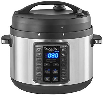 Crock-Pot 2097588 10-Qt. Express Crock Multi-Cooker with Easy Release Steam Dial, 10QT, Stainless... | Amazon (US)