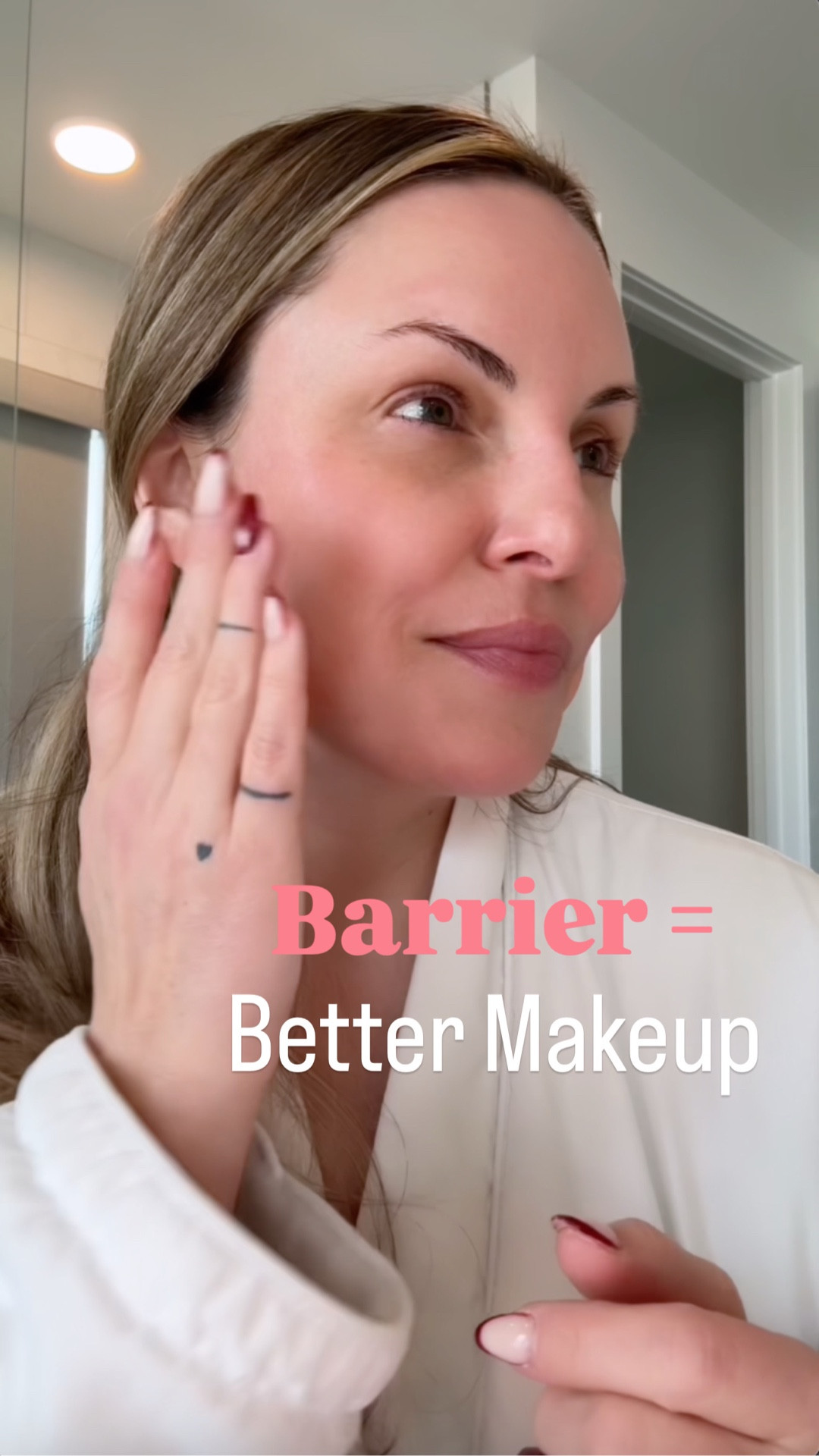 Partnership With StriVectin:￼Skin barrier health is essential for calm, balanced looking skin, especially when redness and sensitivity start to show. 
As a makeup artist and licensed esthetician with light rosacea, I focus on strengthening the barrier so skin can hold moisture and look more resilient. 
I prep with the StriVectin Barrier Restore+ Soothing Milky Mist, then follow with the Soothing Ceramide Cream to help support hydration and comfort throughout the day. These formulas feature proprietary Turmeric-146 Peptide and NIA-114. NIA-114 is clinically proven to strengthen the skin barrier, and the turmeric peptide helps reduce the look of redness while supporting stressed, sensitized skin. The Soothing Ceramide Cream is accepted by the National Rosacea Society, which makes it a thoughtful option for redness prone skin types. Available at Ulta Beauty. #StriVectinPartner #BarrierRestore #SensitiveSkinCare

#LTKBeauty #LTKOver40