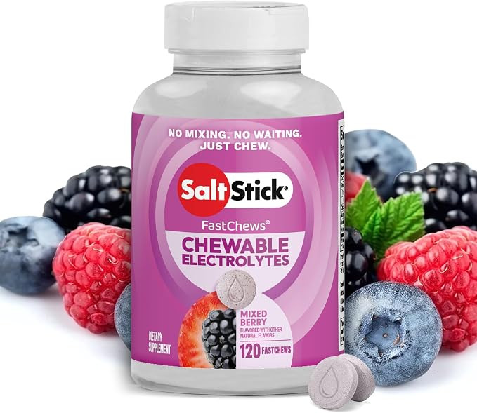 SaltStick Electrolyte FastChews - 120 Count Mixed Berry Chewable Tablets - Salt Tablets for Runni... | Amazon (US)