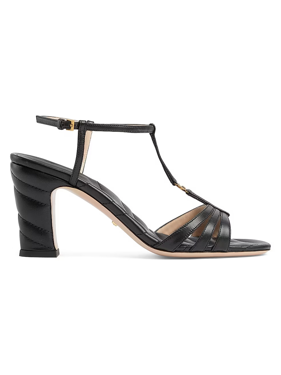Marmont Leather Block-Heel Sandals | Saks Fifth Avenue