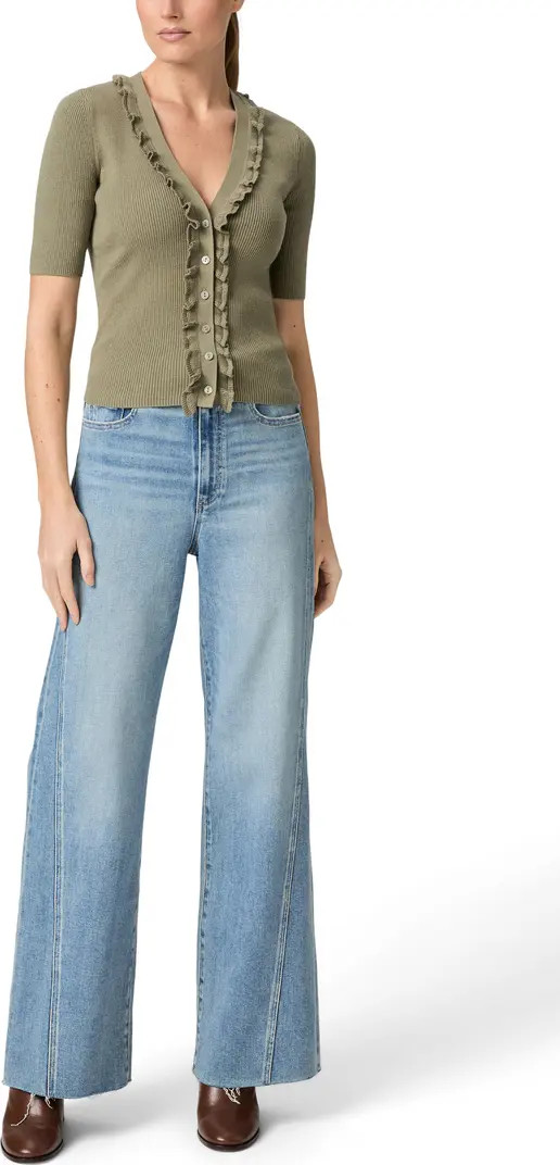Anessa Raw Hem High Waist Wide Leg Jeans | Nordstrom