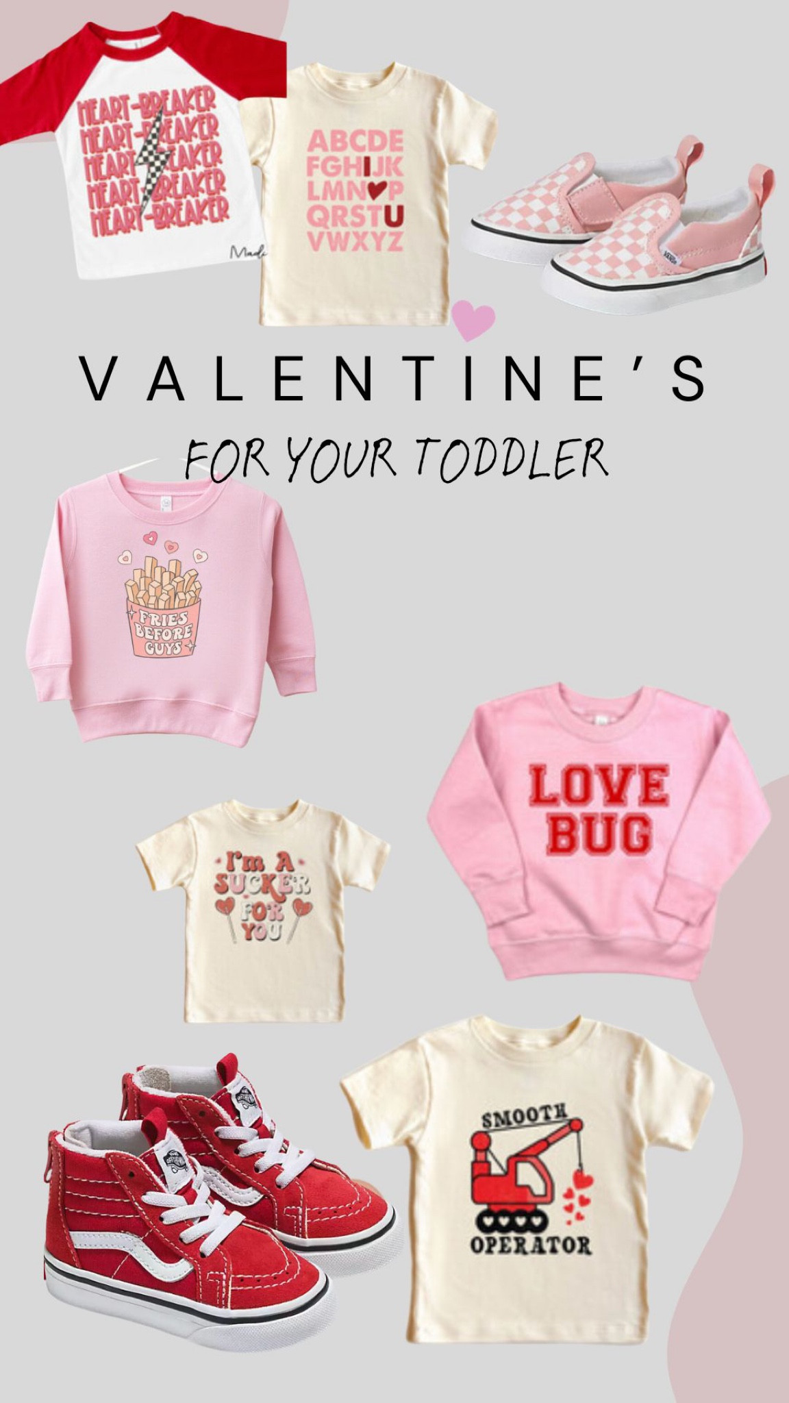 VALENTINE’S DAY: ootd for your little love bug 💘

#LTKkids #LTKbaby #LTKfindsunder50