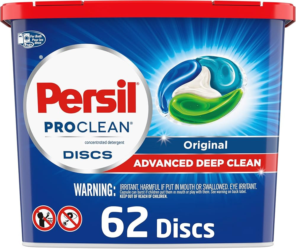 Persil Discs Laundry Detergent Pacs, Original Scent, High Efficiency (HE) Compatible, Laundry Soa... | Amazon (US)