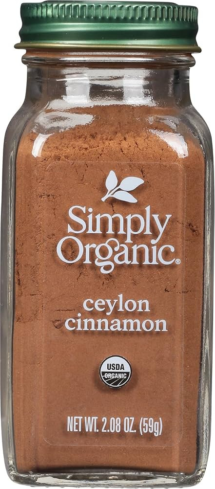 Simply Organic Ceylon Ground Cinnamon, 2.08 Ounce, Non-GMO Organic Cinnamon Powder | Amazon (US)