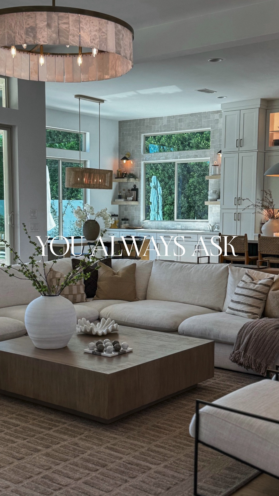 My most asked about room! 

Neutral living room design featuring a modern sectional sofa in warm neutral tones, styled with a clean-line modern area rug made of wool for durability and comfort. This living room blends a modern organic aesthetic with budget-friendly finds mixed with high-end home décor pieces for a timeless, elevated look. Thoughtfully layered textures include a neutral sectional couch, wool area rug, soft throw pillows, and natural materials like wood, linen, and ceramic accents. The space balances affordable living room furniture with investment pieces to create a cozy yet sophisticated family-friendly living room. Perfect for anyone searching for neutral living room ideas, modern organic living room décor, clean modern interiors, warm minimalist living room styling, neutral sectional sofa inspiration, budget-friendly living room design, and high-end living room style on a budget.

#LTKHome #LTKSeasonal