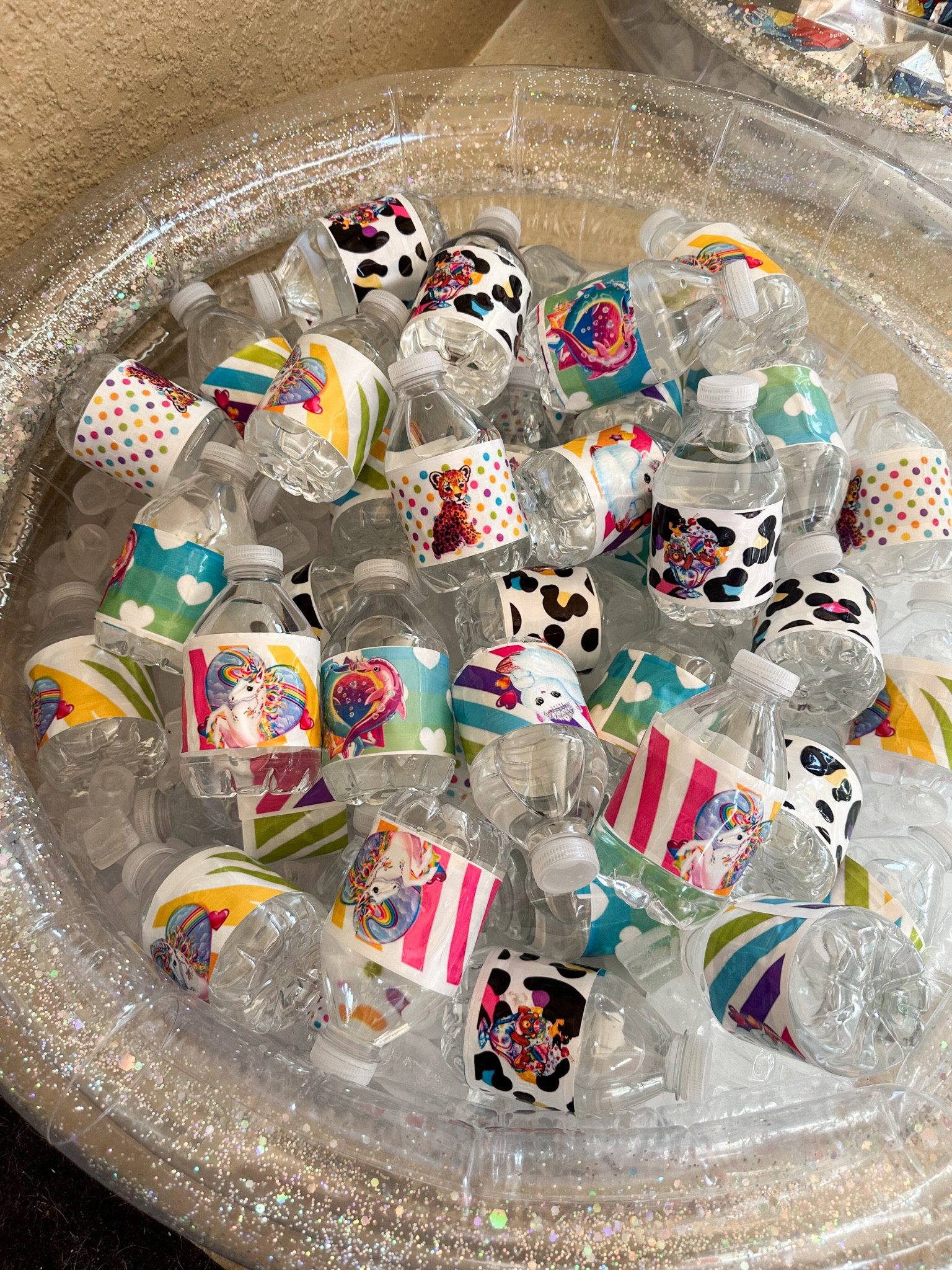 DIY Lisa Frank water bottles. Grab the free printable on my blog Mamallamallama.com 



#LTKFamily #LTKParties #LTKKids