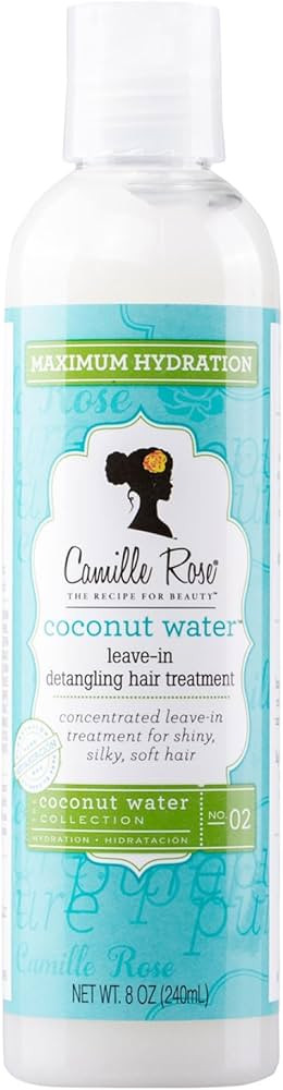 Camille Rose Leave-In Conditioner, Coconut Water – Lightweight Deep Conditioning Hair Treatment... | Amazon (US)