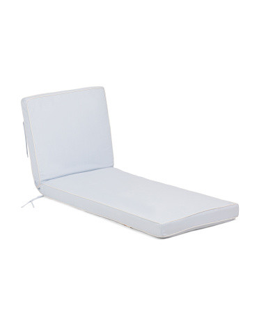 24.5X68 Outdoor Contrast Cord Lounger Cushion, Polyester/Acrylic | TJ Maxx