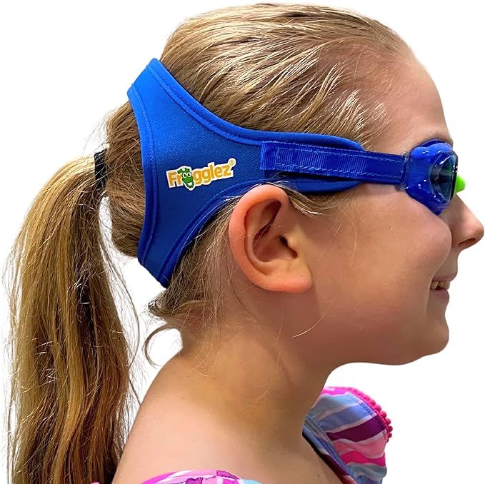 Frogglez Kids Swim Goggles with Pain-Free Strap | Ideal for Ages 3-10 | Leakproof, No Hair Pullin... | Amazon (US)
