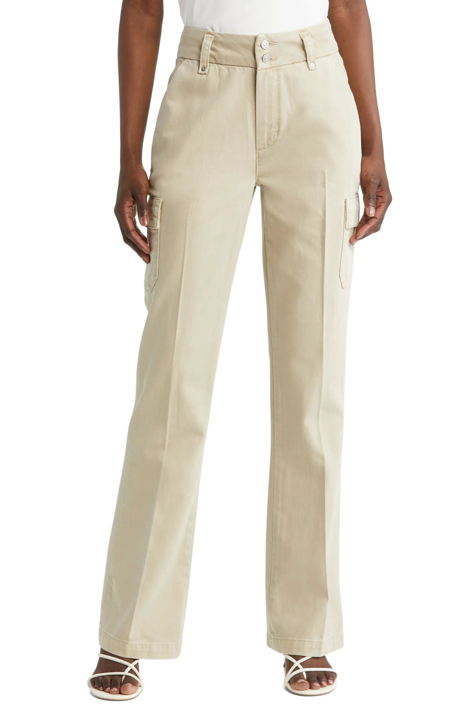 Dion High Waist Cargo Trouser Flare Pants | Nordstrom Rack