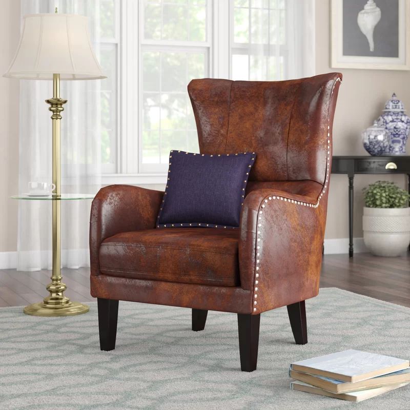 Adetola Upholstered Wingback Chair | Wayfair North America