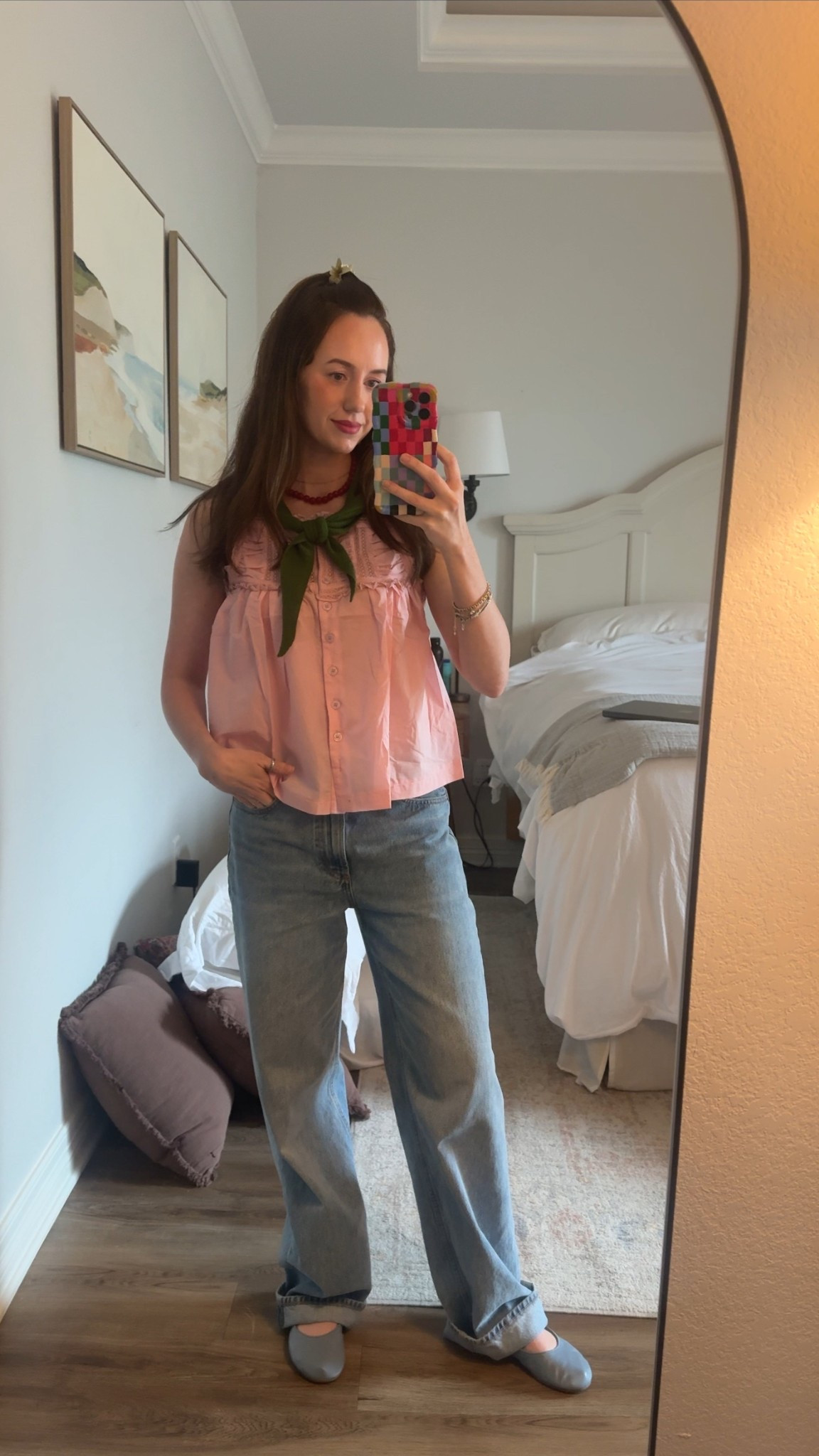 Spring outfit that is casual but also delicate and feminine!! 

#LTKootd #LTKmomlife #LTKPetite