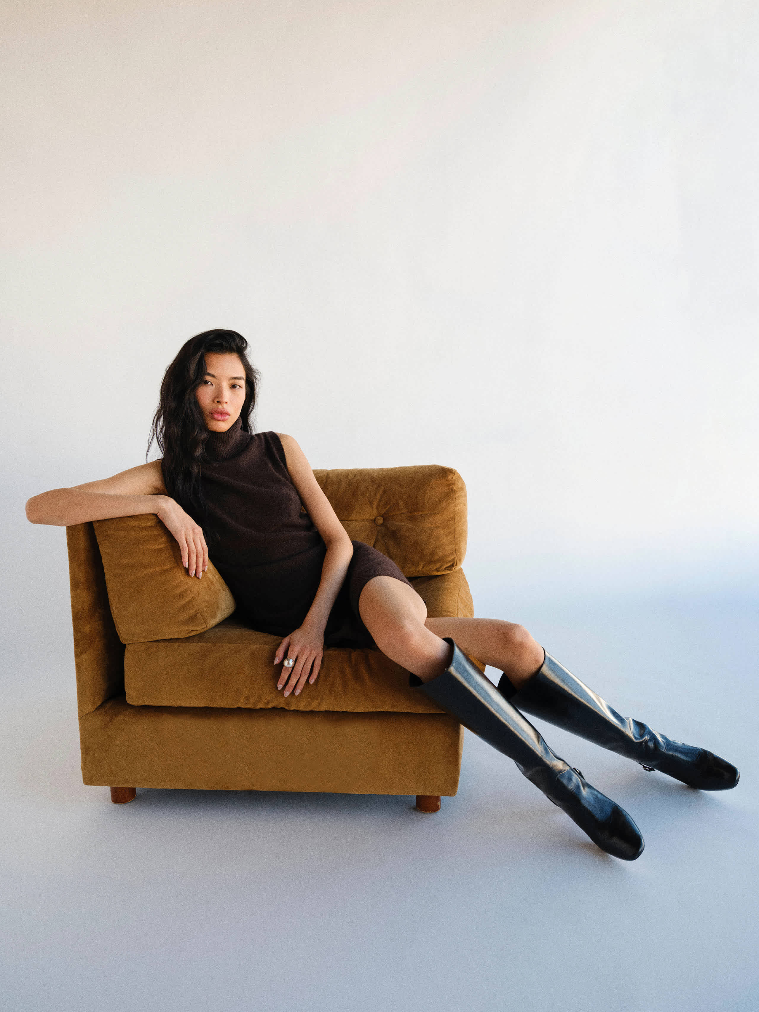 Reformation Gaelle Knee Boot Black Leather 11 | Reformation (Global)