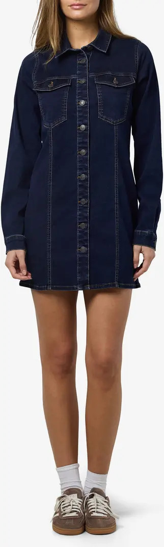 Mine Long Sleeve Slim Denim Shirtdress | Nordstrom Rack
