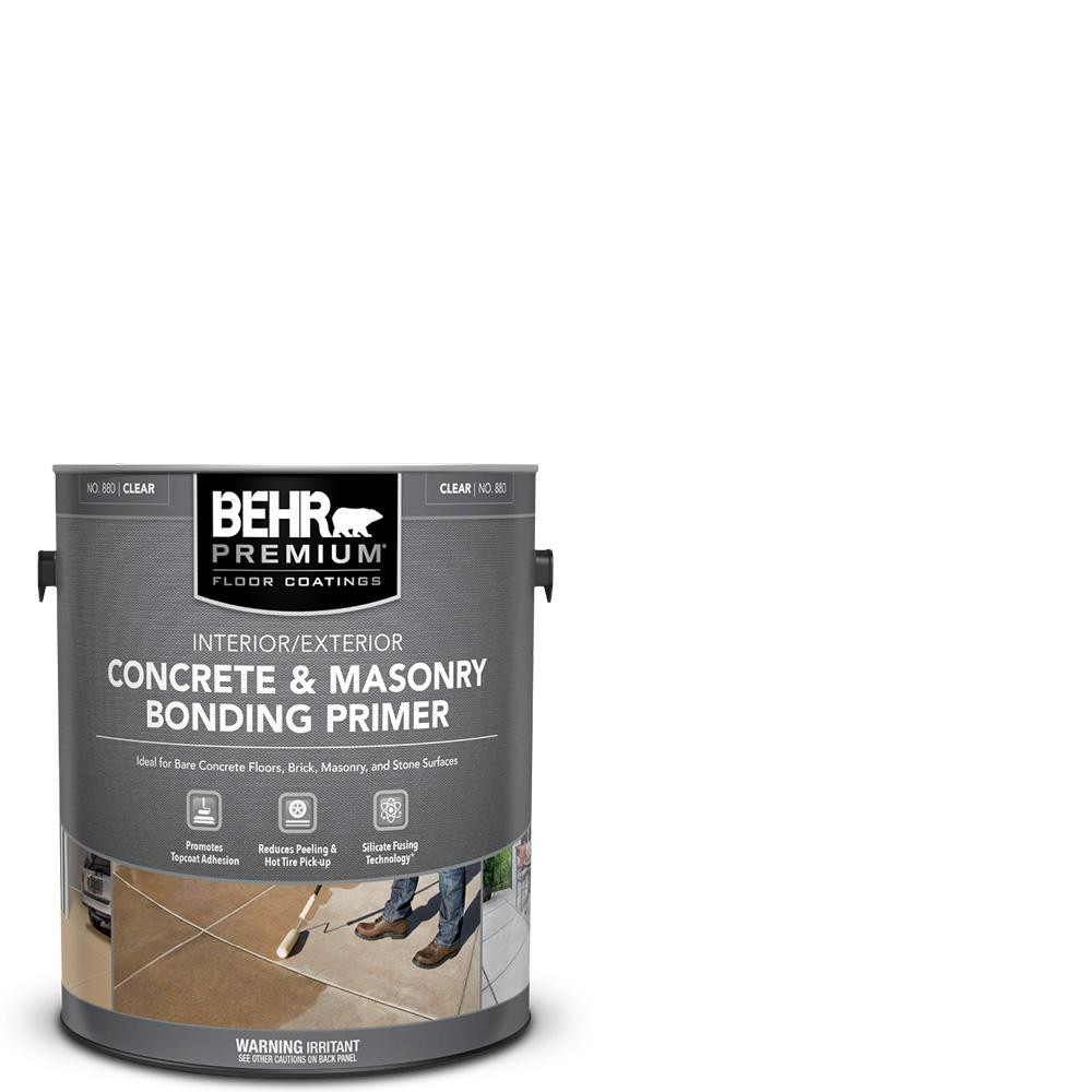 BEHR PREMIUM 1 Gal. Concrete and Masonry Bonding Primer-88001 - The Home Depot | The Home Depot