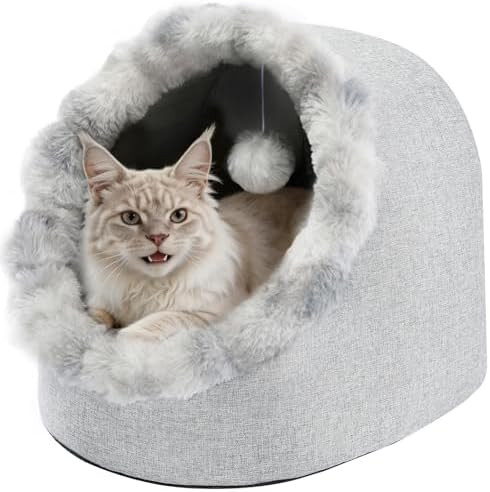 Avont Cat Bed Cave for Indoor Cats, Semi-Enclosed Cat House with Anti-Slip Bottom & Removable Was... | Amazon (US)