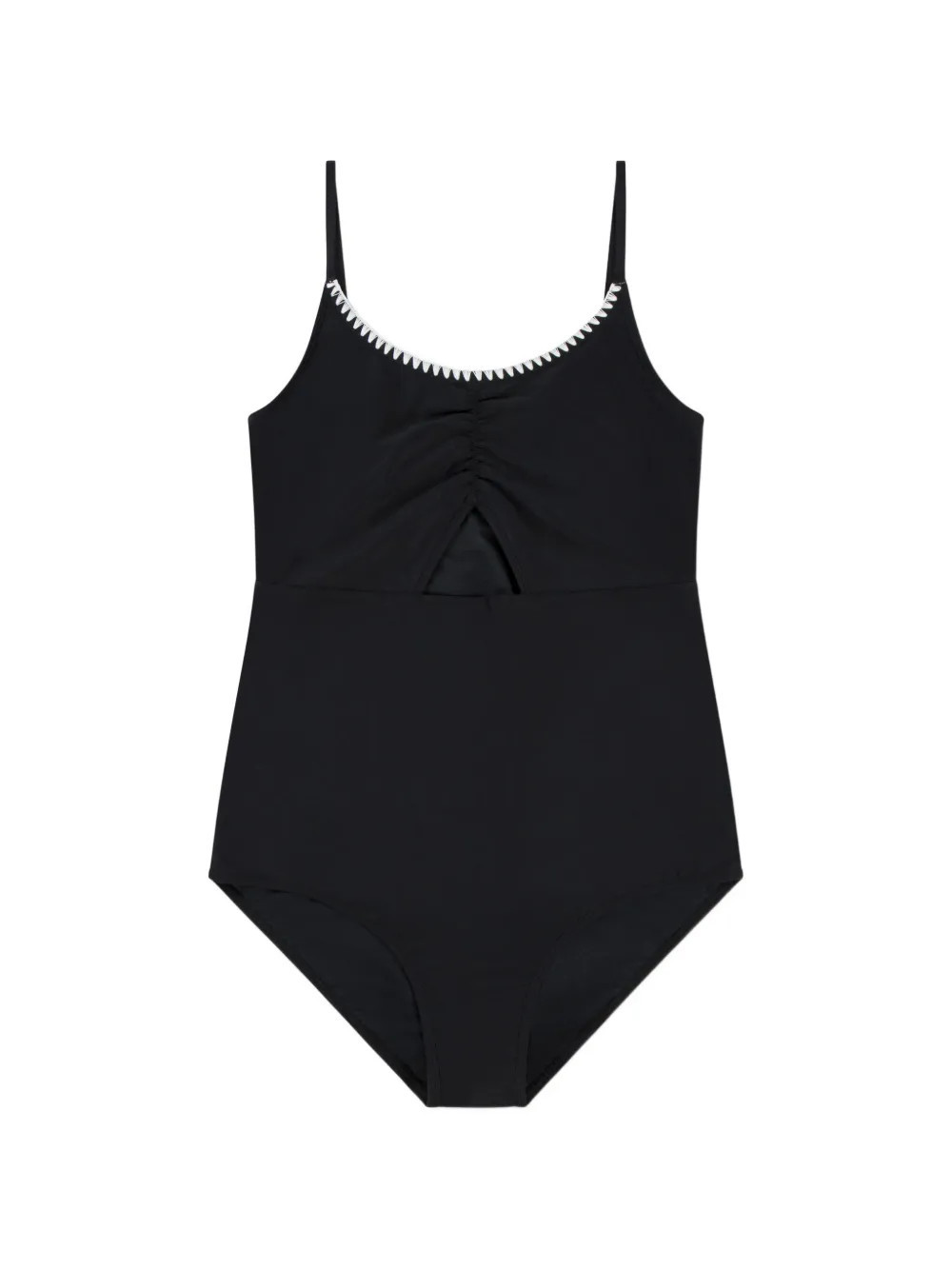 ABERCROMBIE FITCH KIDS scallop-trim swimsuit - Black | Farfetch Global