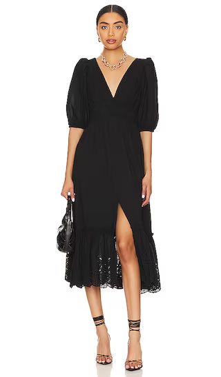 Starling Midi Dress in Black | Revolve Clothing (Global)