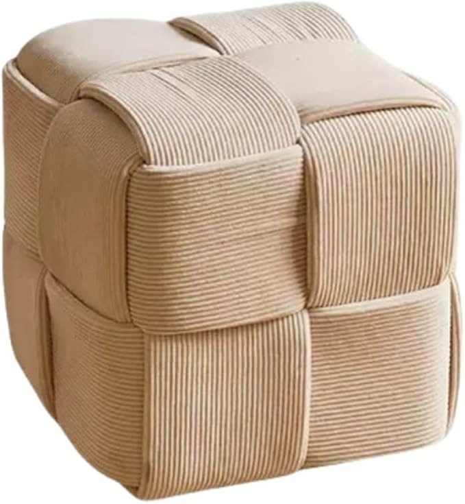 Foot Rest, Makeup Stool, Corduroy Square Dressing Stool, Foot Stool with Nonslip Foot Pads, Pouf ... | Amazon (US)