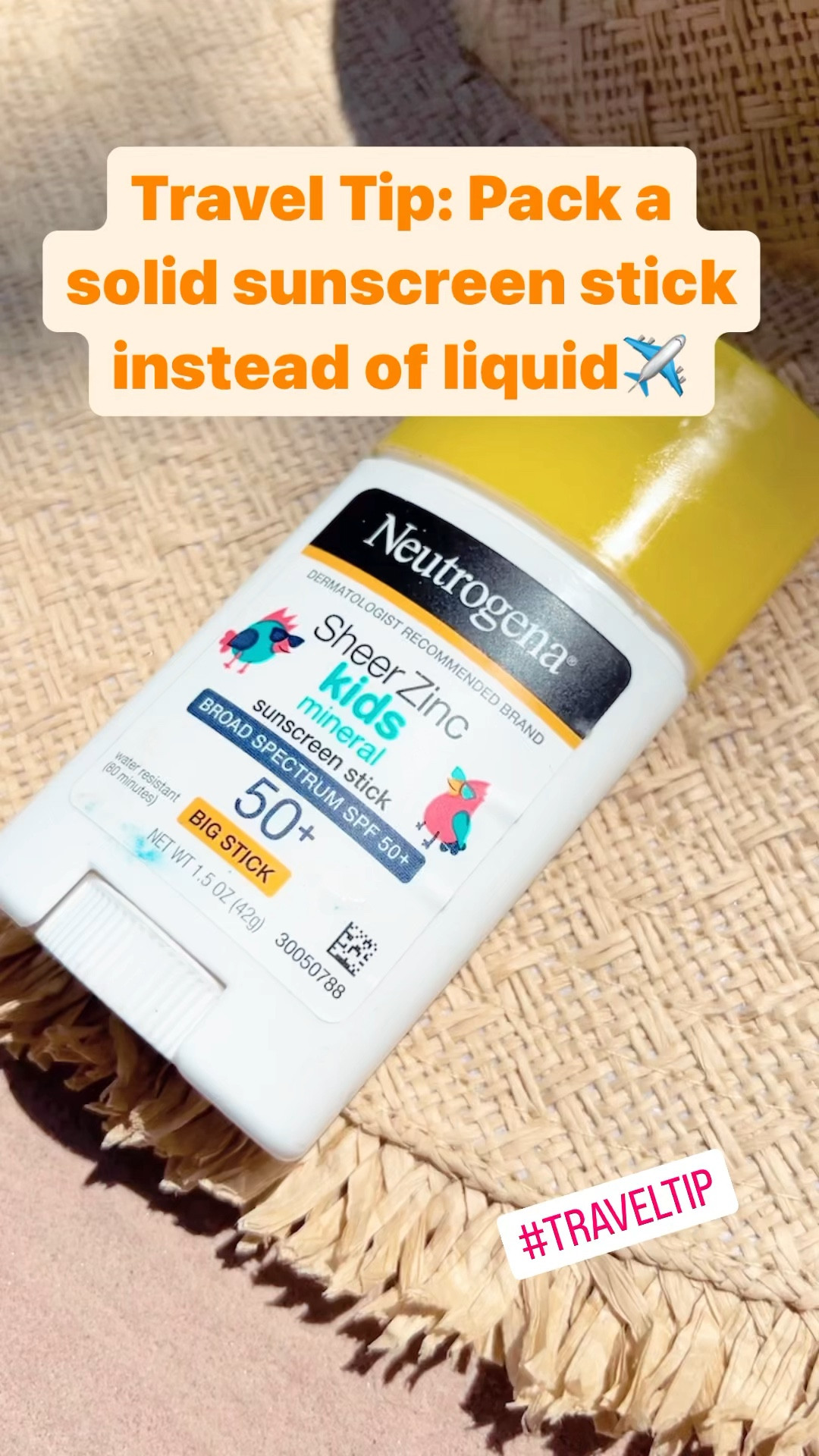 Summer Packing Tip: Pack a solid sunscreen in your luggage while flying instead of a liquid sunscreen🧴 
Sunscreen
Sun care
Spf
Solid sunscreenn

#LTKVideo #LTKtravel #LTKswim