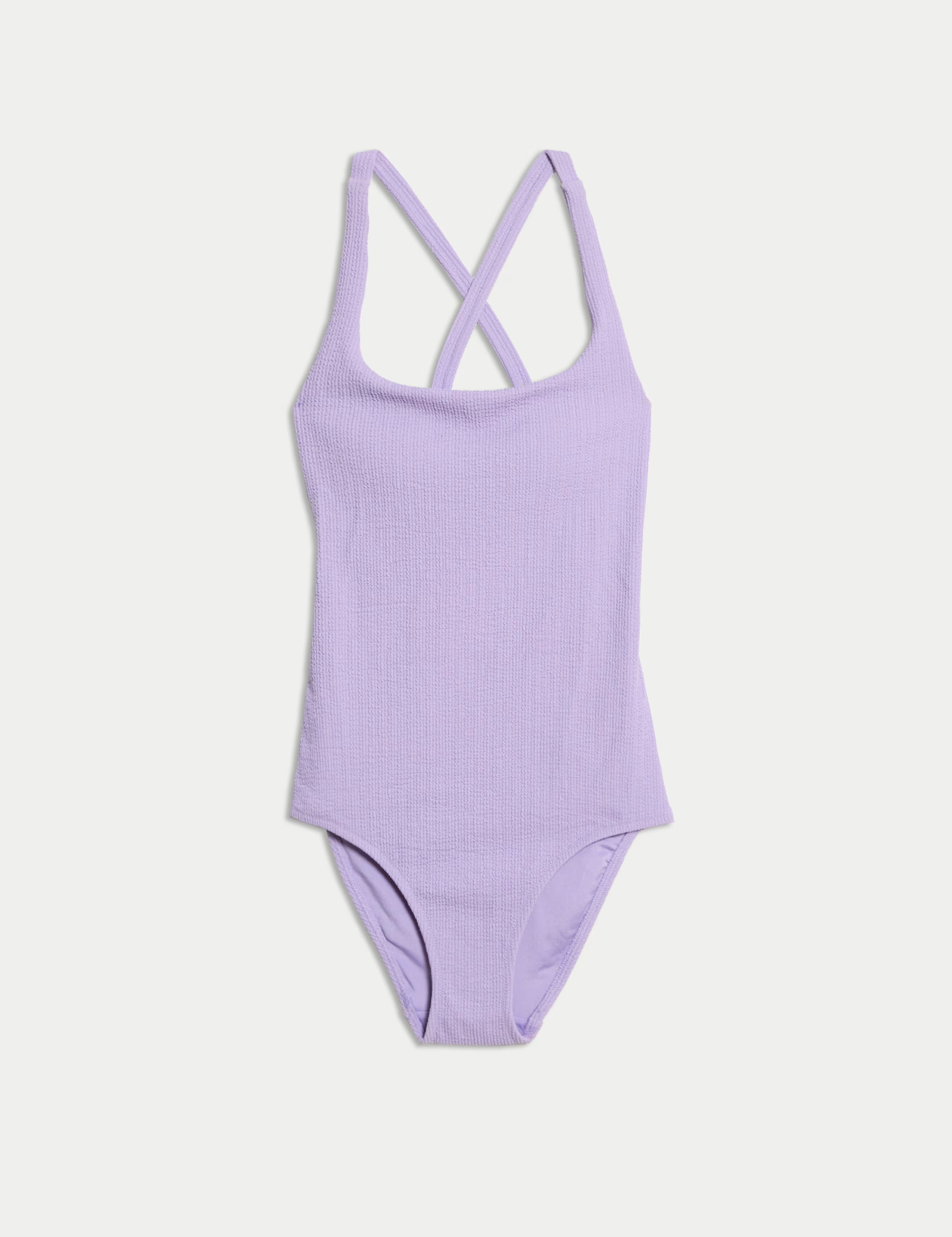 Textured Scoop Neck Cross Back Swimsuit | Marks & Spencer (UK)