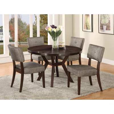 Drake Fabric & 5Pcs Dining Room Set | Wayfair North America