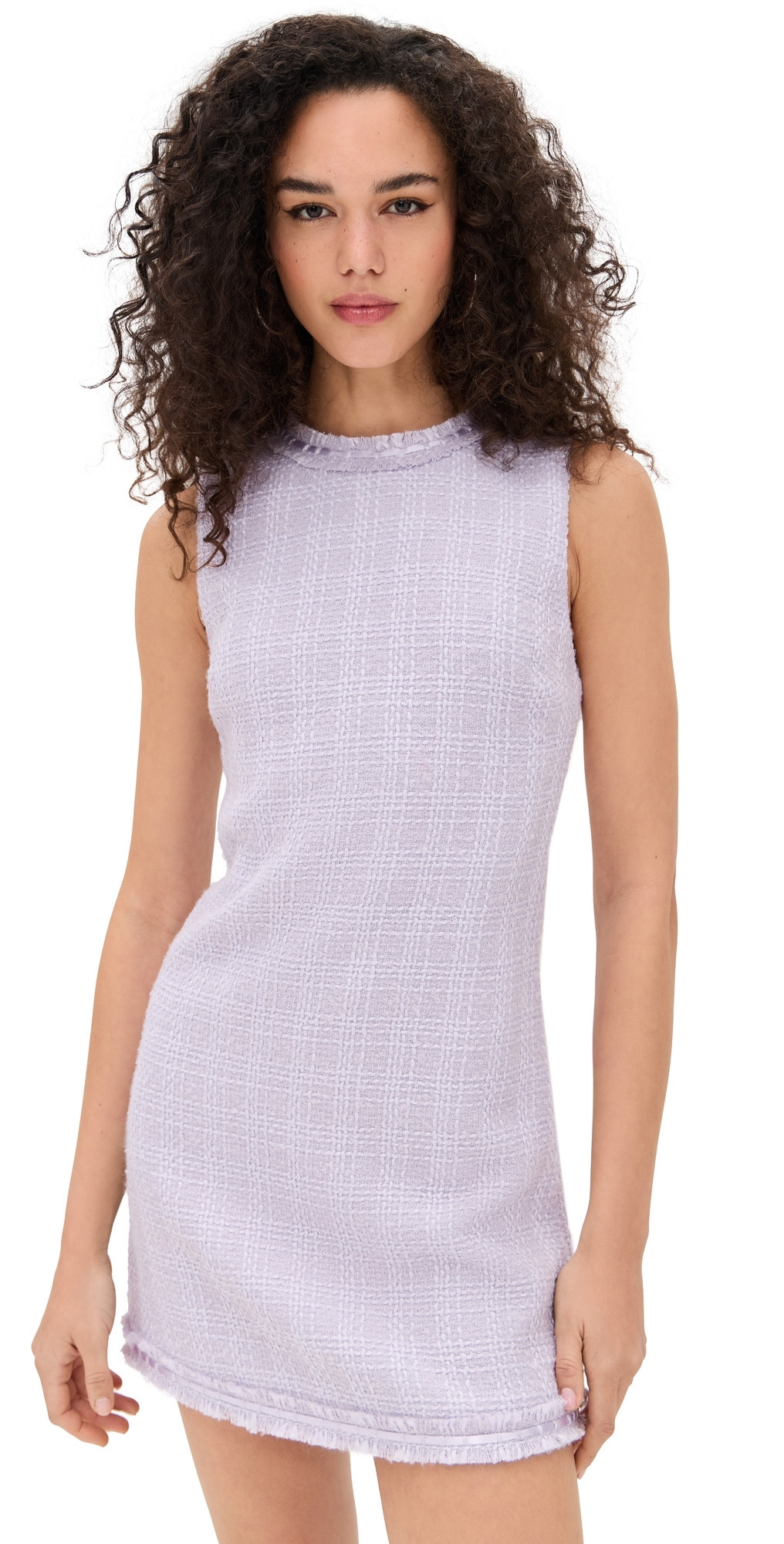 alice + olivia Coley Slim Fit Mini Dress Lilac 0 | Shopbop