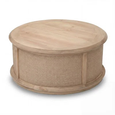 Britnie Round Rattan Drum Lift Top Coffee Table | Wayfair North America