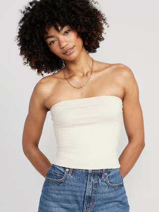 Cropped Tube Top for Women | Old Navy (US)