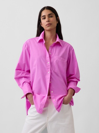 Organic Cotton Poplin Big Shirt | Gap (US)