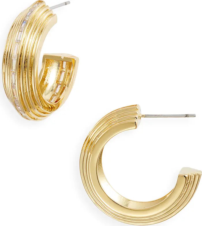 Cubic Zirconia Hoop Earrings | Nordstrom