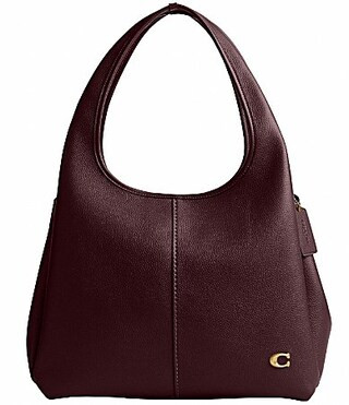 COACH Lana Leather Shoulder Bag - Merlot | Dillard's