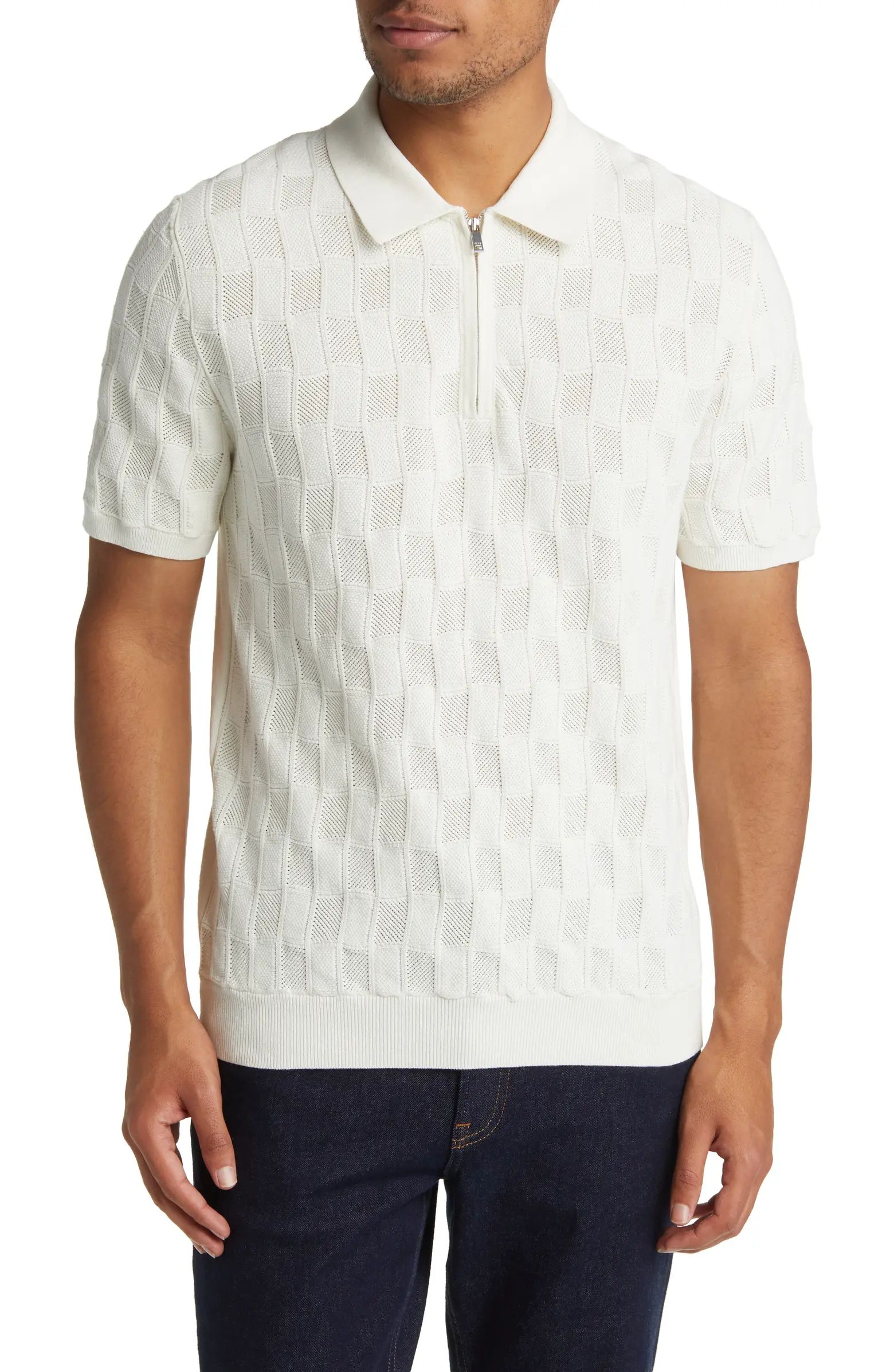 Birling Geometric Knit Polo | Nordstrom