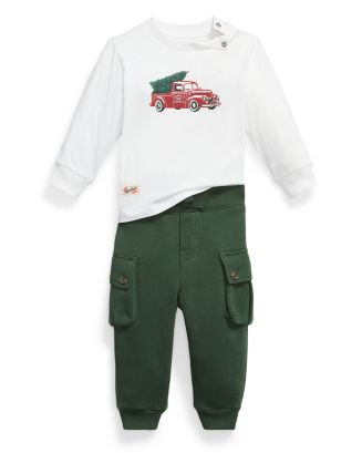 Boys' Truck Print Jersey Tee & Fleece Pant Set - Baby | Bloomingdale's (US)