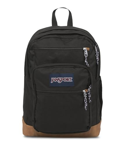 JanSport Cool Backpack, with 15-inch Laptop Sleeve - Large Computer Bag Rucksack with 2 Compartments, Ergonomic Straps, Black | Amazon (US)
