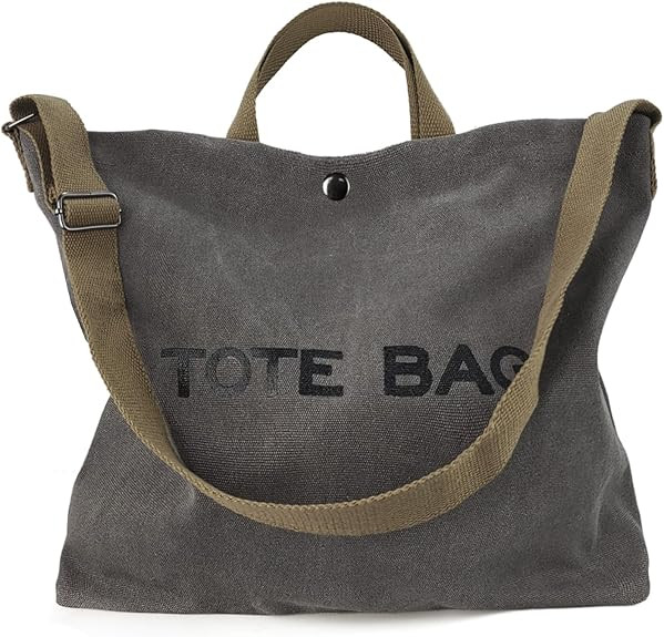 Women Canvas Tote Bag Travel Shoulder Bag Large Capacity Crossbody Top Handle Fashion Handbags | Amazon (US)